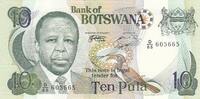 Africa BOTSWANA P.20a - 10 Pula ND UNC -
