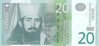 Europe SERBIA P.55b - 20 Dinara UNC -