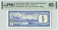 NETHERLANDS ANTILLES P.15b - 5 Gulden PMG 65 EPQ -