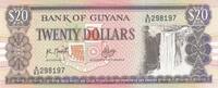 South America GUYANA P.27a - 20 Dollars ND 1988-93 UNC -