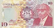 Africa LESOTHO P.11a - 10 Maloti UNC -
