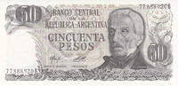 South America ARGENTINA P.301b - 50 Pesos ND 1976-78 UNC -
