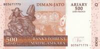 Africa MADAGASCAR P.88c - 500 Ariary UNC -