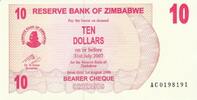 Africa ZIMBABWE P.39 - 10 dollar 2006 UNC -