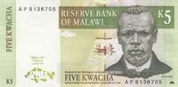 Africa MALAWI P.36a - 5 kwacha UNC -