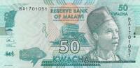 Africa MALAWI P.64c - 50 Kwacha UNC -