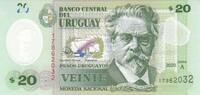 South America URUGUAY P.101a - 20 Pesos UNC -