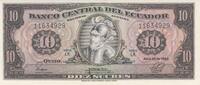 South America ECUADOR P.114b - 10 Sucres -