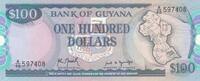 South America GUYANA P.28a - 100 Dollars ND UNC -