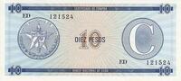 North America CUBA PFX.22 - 10 Pesos ND 1985 UNC -
