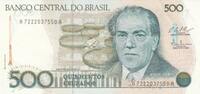 South America BRAZIL P.212c - 500 Cruzados ND 1986- 87 AU -