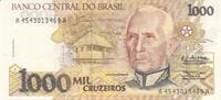 South America BRAZIL P.231b - 1000 Cruzeiros ND UNC -