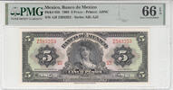 MEXICO P.60h - 5 Pesos PMG 66 EPQ -