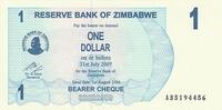 Africa ZIMBABWE P.37 - 1 Dollar UNC -