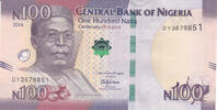 Africa NIGERIA P.41 - 100 Naira 2014 UNC -