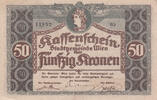 Europe AUSTRIA Ri.29c - 50 Kronen Wien XF/AU -