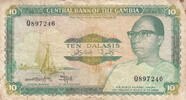 Africa GAMBIA P.10b - 10 Dalasis ND 1987-1990 Fine -