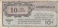 North America UNITED STATES M.2a - 10 Cents ND -