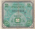 Europe FRANCE P.114b - 2 Francs Fine/VF -