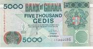 Africa GHANA P.34h - 5000 Cedis UNC -