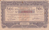 Europe BELGIUM P.- 50 Cent Stad Antwerpen Stadsbon -