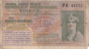 Europe IRELAND - 10 Shillings Irish Free State Hospitals Sweepstake Ticket -