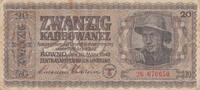 Europe UKRAINE P.53 - 20 Karbowanez 1942 Fine -