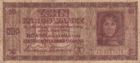 Europe UKRAINE P.52 - 10 Karbowanez 1942 VG -