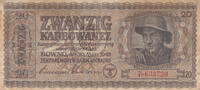 Europe UKRAINE P.53 - 20 Karbowanez 1942 Fine -