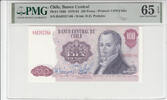 CHILE P.152b - 100 Pesos PMG 65 EPQ -
