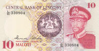 Africa LESOTHO P.6a - 10 Maloti UNC -