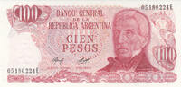South America ARGENTINA P.302b - 100 Pesos ND 1976-78 UNC -