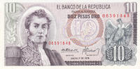 South America COLOMBIA P.407f - 10 Pesos Oro UNC -