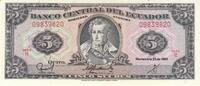 South America ECUADOR P.113d - 5 Sucres UNC -