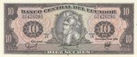 South America ECUADOR P.121a - 10 Sucres UNC -