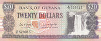 South America GUYANA P.27 - 20 Dollars ND 1989 UNC -