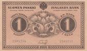 Europe FINLAND P.19 - 1 Markka -