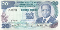 Africa KENYA P.21f - 20 Shillings -