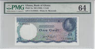 GHANA P.5a - 1 Cedi ND PMG 64 -