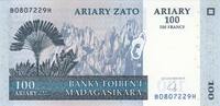 Africa MADAGASCAR P.86a - 100 Ariary UNC -