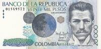 South America COLOMBIA P.454a - 20.000 Pesos UNC -