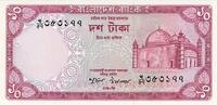Asia BANGLADESH P.21a - 10 Taka ND1978 UNC Pin holes -