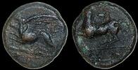 Sicily, Syracuse. Dionysios II. 367-357 BC. Æ 21mm, 8.45. Griffin -