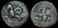 Ionia, Teos. Circa 450-425 BC. AR Trihemiobol 12mm, 1.24 g. Griffin -