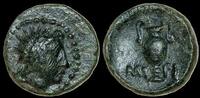 Aeolis, Myrina. 2nd-1st centuries BC. Æ 13mm 1.97 g. Amphora -