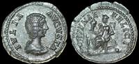  Julia Domna. Augusta, AD 193-217. AR Denarius 20mm, 3.62 g. Rome Fortuna  AD 193-217 n. Chr. 