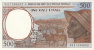 Africa CENTRAL AFRICAN STATES P.101c - 500 Francs Congo UNC -