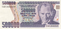 Asia TURKEY P.208c - 500.000 Lira L.1970 UNC -