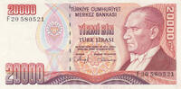 Asia TURKEY P.201b - 20.000 Lira L.1970 UNC -
