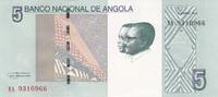 Africa ANGOLA P.151A - 5 Kwanzas UNC -